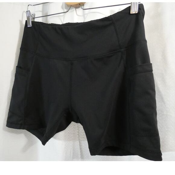 Baleaf Women's Large Athletic Stretch Compression Shorts Pockets Yoga Walking - Picture 2 of 3